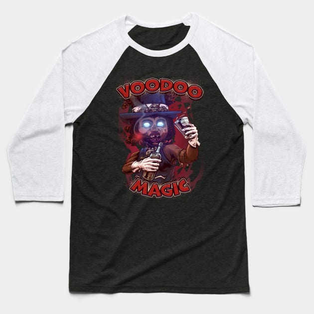 Voodoo Magic Baseball T-Shirt by Chack Loon